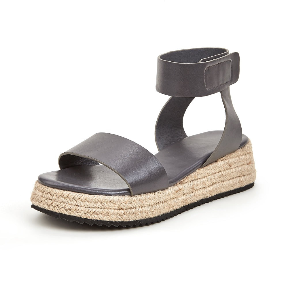 Women's Open Toe Espadrilles Platform Wedge Sandals Ankle Strap Low Heels Hemp Rope Beach Shoes